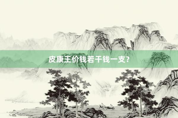 皮康王价钱若干钱一支？